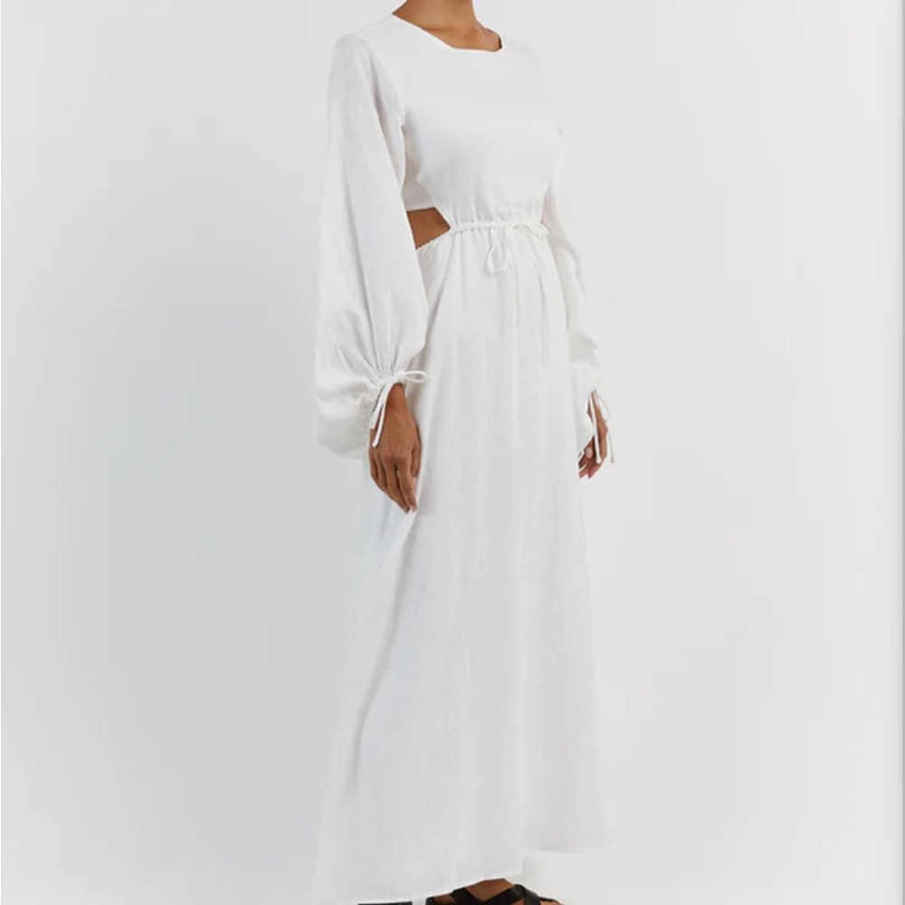 DISSH Molly White Linen Dress